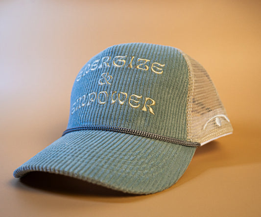 'Energize & Empower' Trucker Hat - Playa Teal